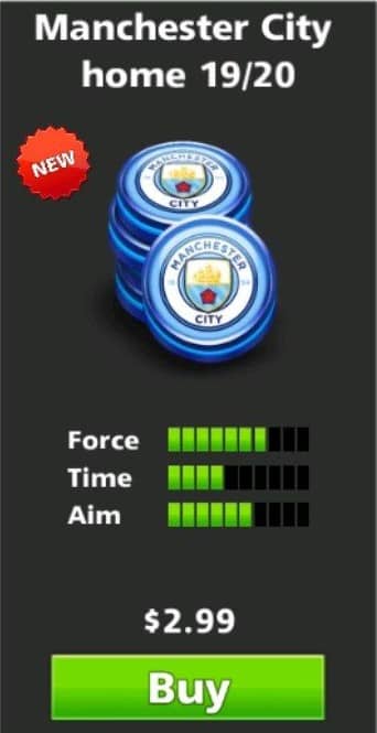 مهره منچستر سیتی (Manchester City) ساکر استارز (Soccer Stars)