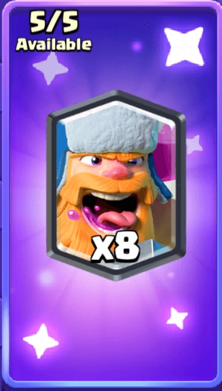 آفر Lumberjack card کلش رویال (Clash Royale)