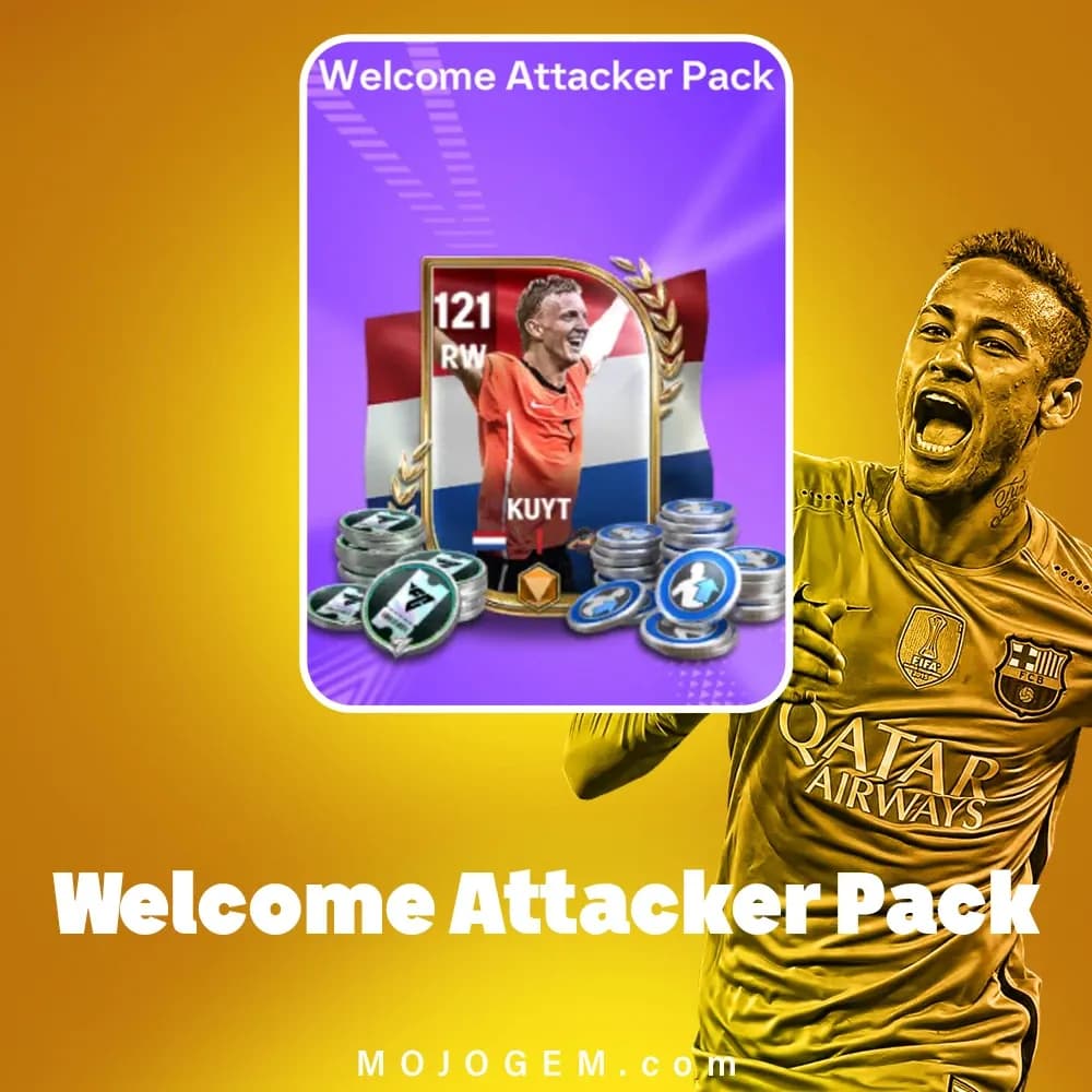 آفر 4.99 دلاری Welcome Attacker Pack اف سی موبایل (FC Mobile)