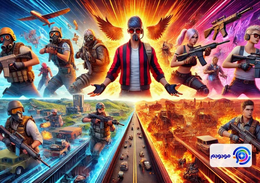 مقایسه بین مودهای مختلف فری فایر