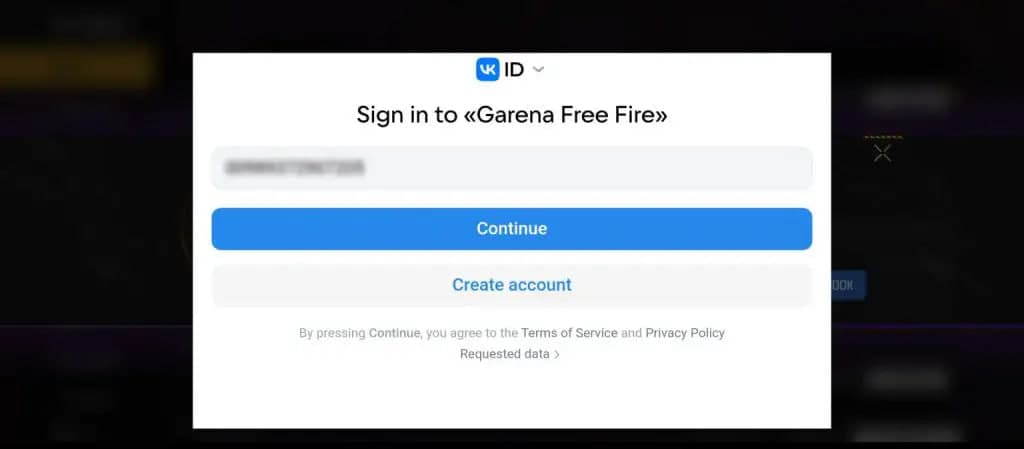 آموزش اتصال اکانت فری فایر به وی کی