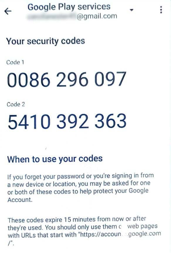 آموزش دریافت کد امنیتی اکانت گوگل
