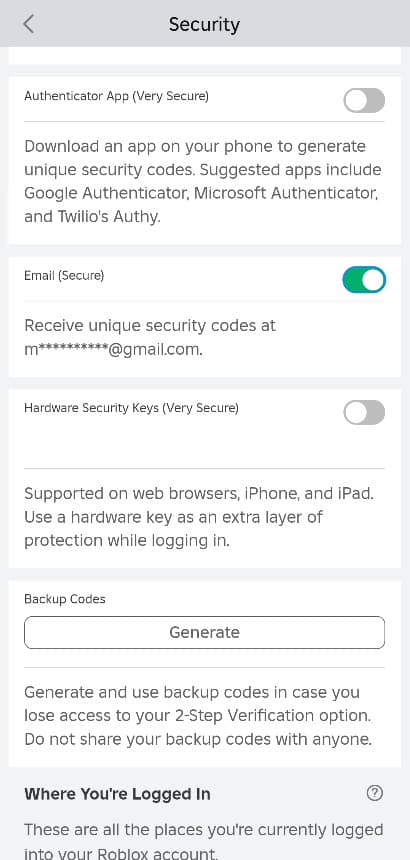 آموزش فعال سازی تایید دو مرحله‌ای اکانت روبلاکس