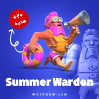 آفر اسکین Summer Warden کلش اف کلنز + 20 جم هدیه