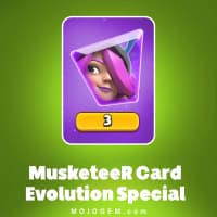 آفر MusketeeR Card Evolution Special کلش رویال (Clash Royale)