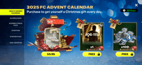 آفر 2025 ADVENT CALENDAR اف سی موبایل (FC Mobile)