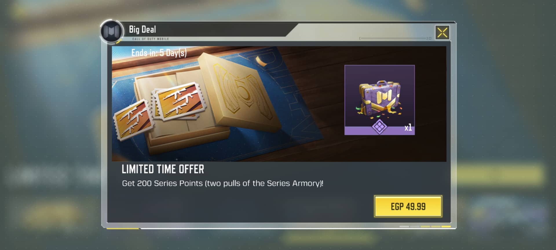 لیمیتد تایم آفر (Series Points) کالاف دیوتی موبایل