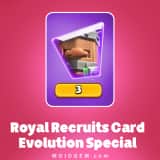 آفر Royal Recruits Card Evolution Special کلش رویال (Clash Royale)