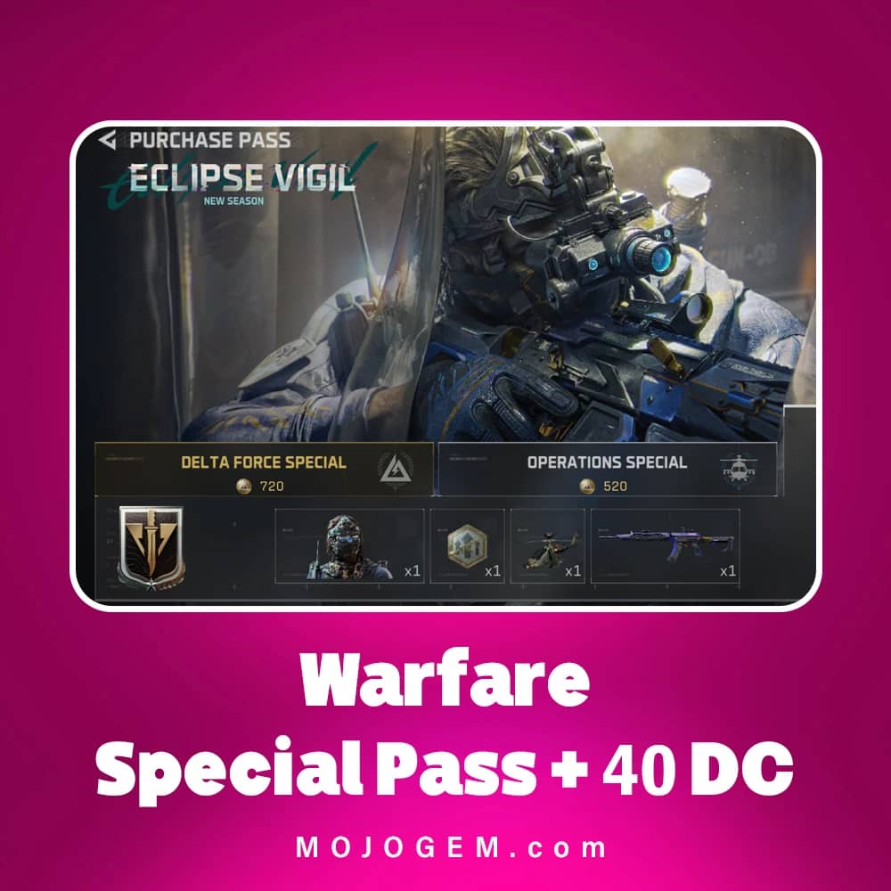 آفر Warfare Special Pass + 40 DC دلتا فورس (Delta Force)