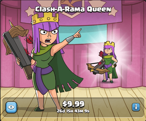 آفر اسکین ClaSH-A-RaMa QueeN کلش اف کلنز (Clash of Clans)