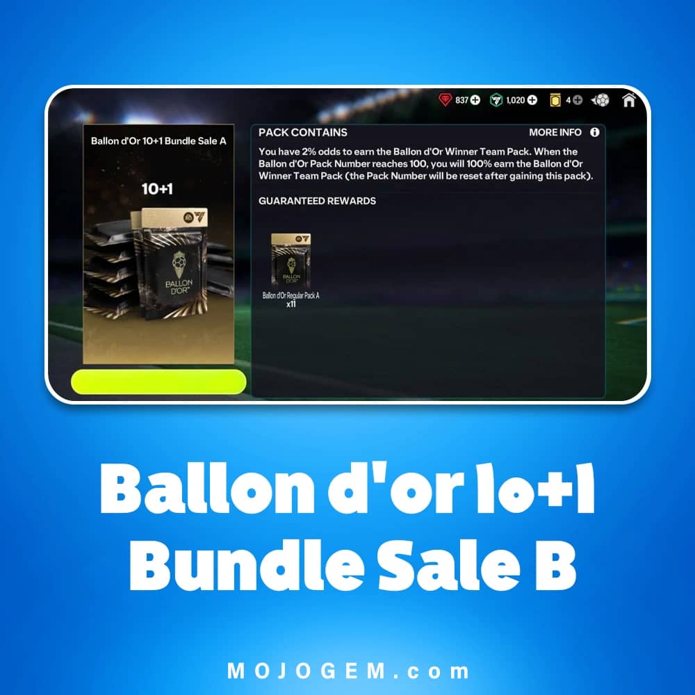 آفر Ballon d'or 10+1 Bundle Sale B اف سی موبایل (FC Mobile)
